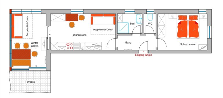 Wohnungsplan TOP 3