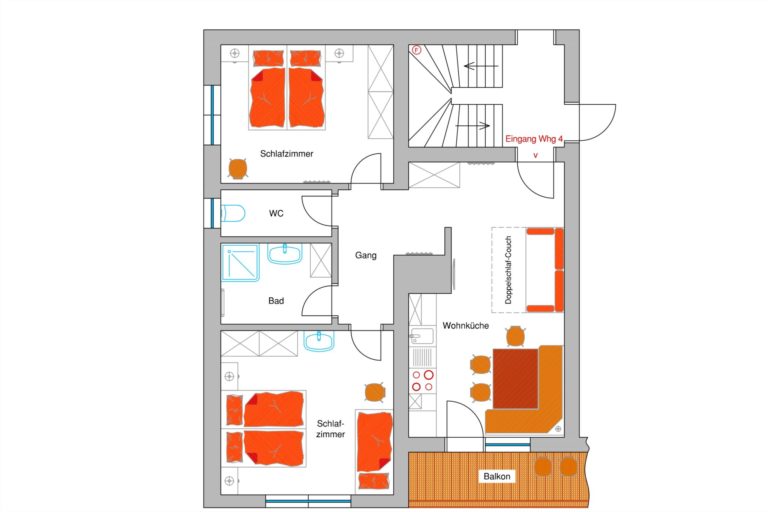 Wohnungsplan TOP 4