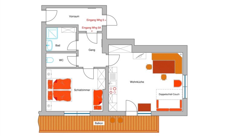 Wohnungsplan TOP 5A