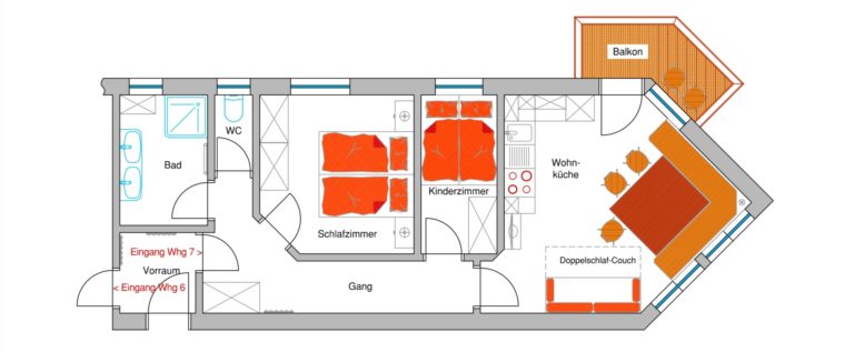 Wohnungsplan TOP 7